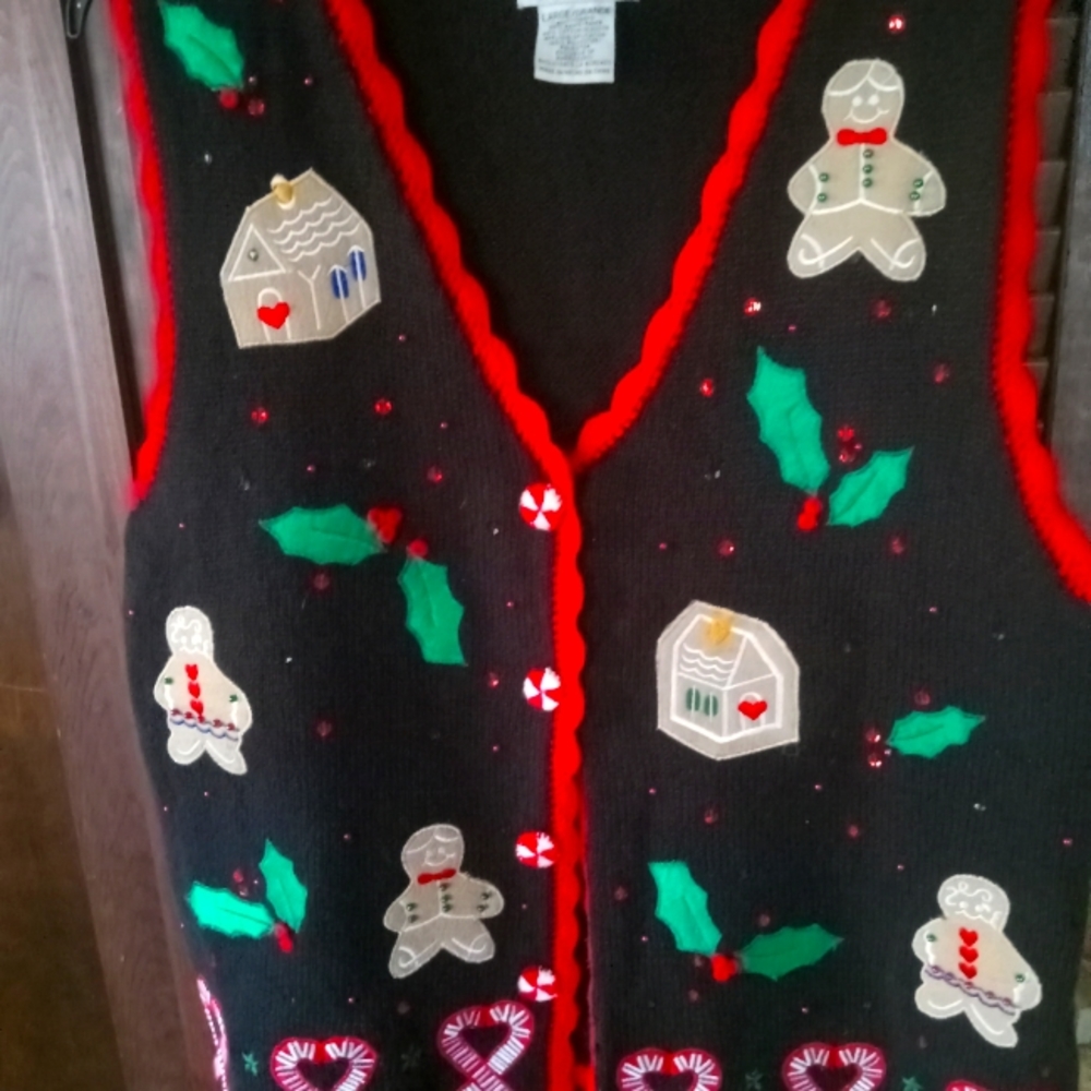 Women's festive holiday vest